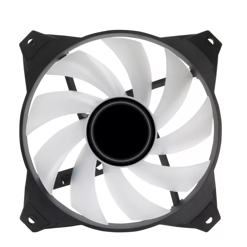Zalman ZM-IF120 120 mm pieno baltumo aRGB ventiliatorius su begalybės efektu, 1 200 aps./min., 21,0 dB(A), 55,2 CFM, kompiuterio korpusui, 12 cm