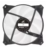 Zalman ZM-IF120 120 mm pieno baltumo aRGB ventiliatorius su begalybės efektu, 1 200 aps./min., 21,0 dB(A), 55,2 CFM, kompiuterio korpusui, 12 cm