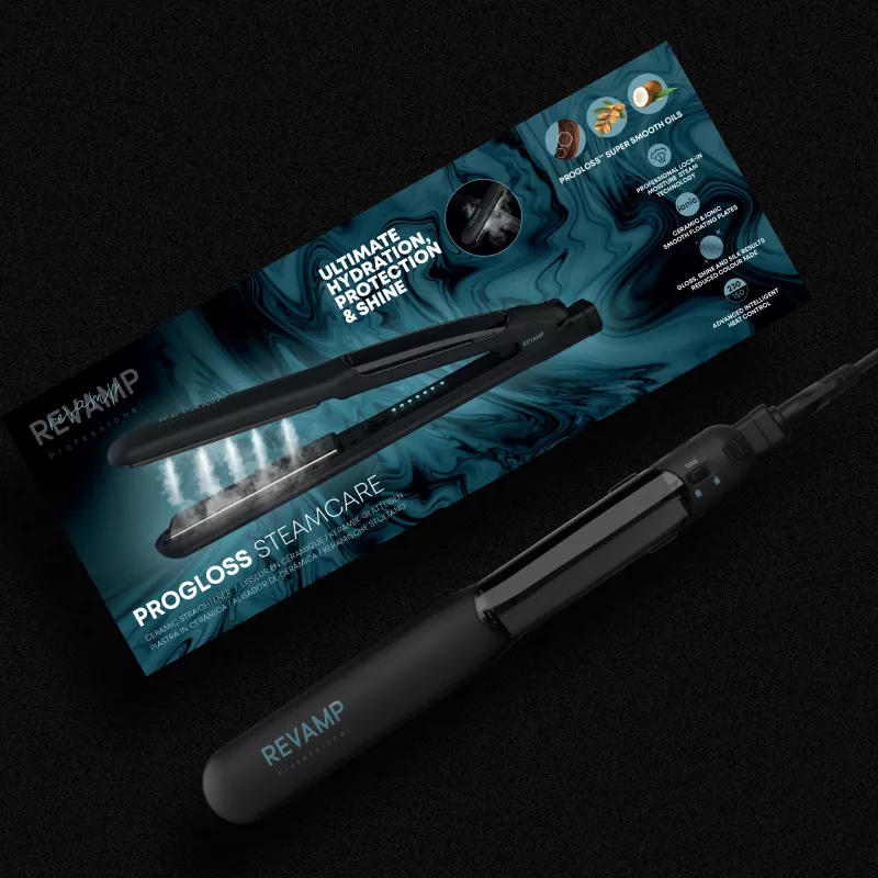 Tiesintuvas Revamp Progloss Steamcare ST-1600-EU Steam Juoda 3 m