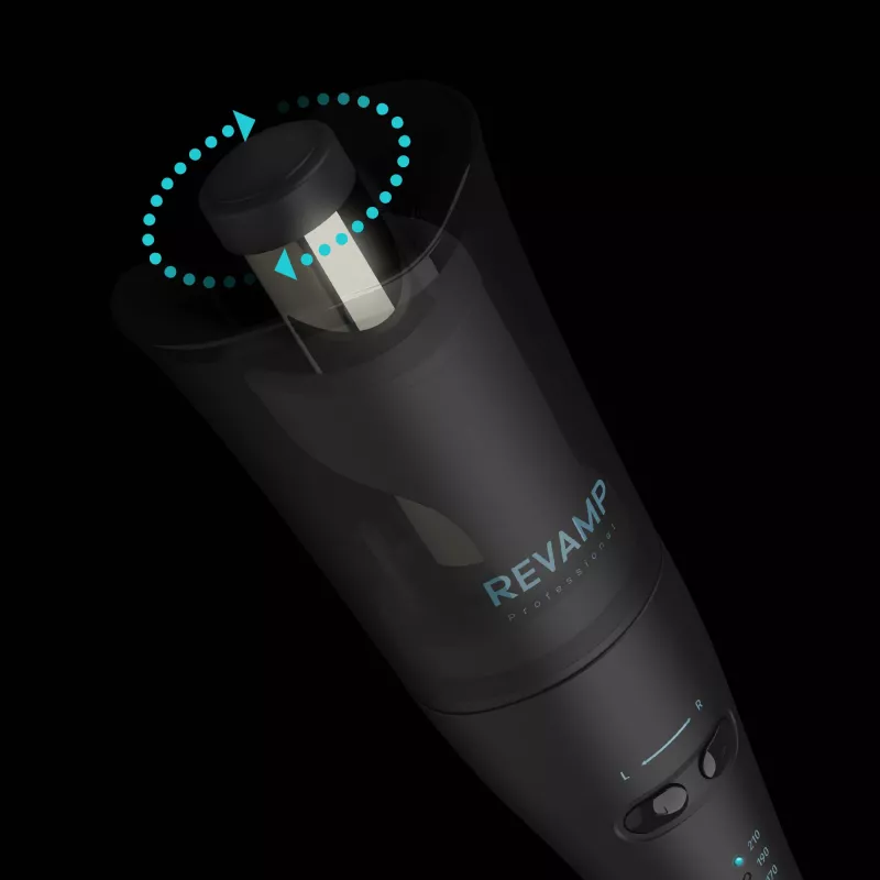 Revamp Progloss Hollywood Curl automatinis garbanojimo lygintuvas Warm Juoda 3 m