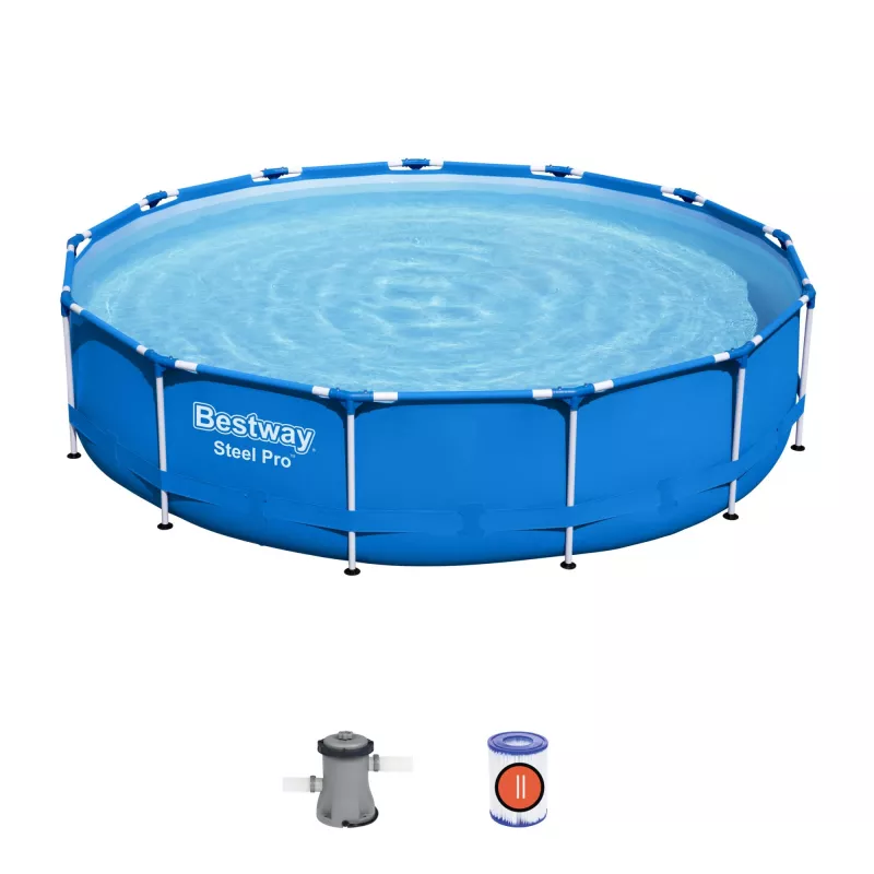 Karkasinis baseinas Bestway Steel Pro 13' x 33 coliai/3,96 m x 84 cm Talpa 8680 L