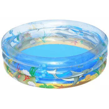 Pripučiamas baseinas Bestway Transparent Sea Life Pool Ø1,5 m x A53 cm