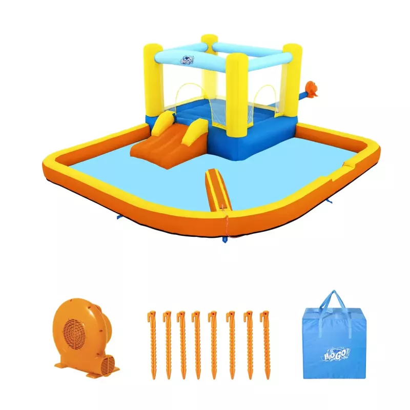 Pripučiamas žaidimų centras Bestway H2OGO! Beach Bounce Kids Water Park 1,52 m