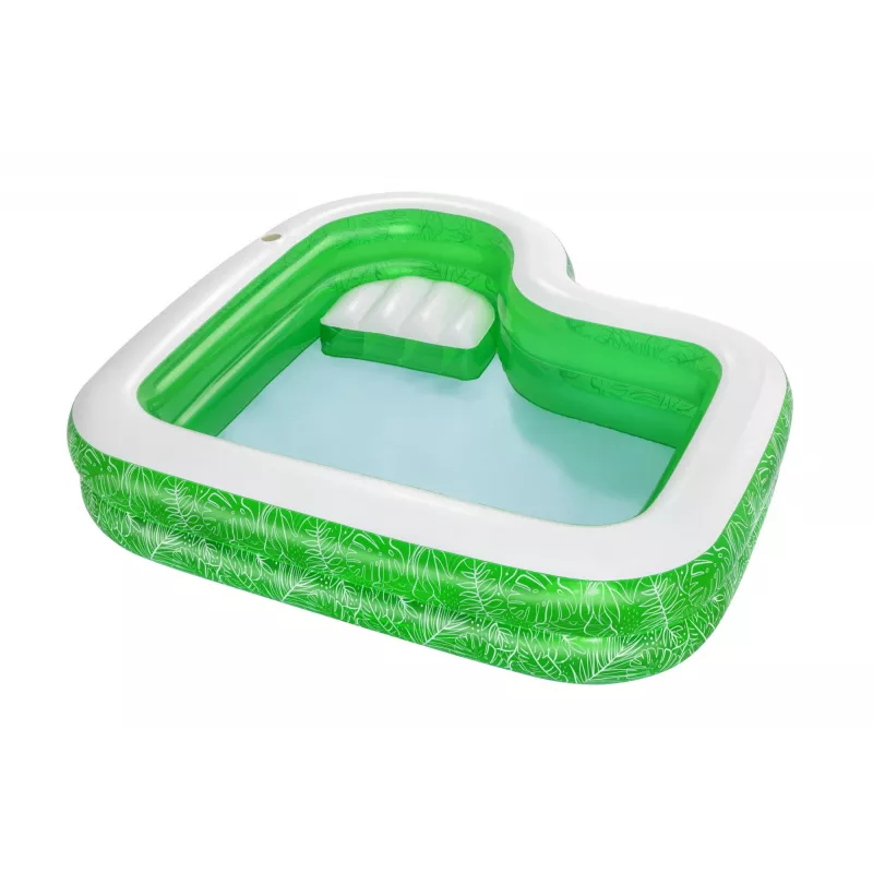 Bestway 7'7 colių x 7'7 colių x 20 colių / 2,31 m x 2,31 m x 51 cm Tropical Paradise šeimos baseinas