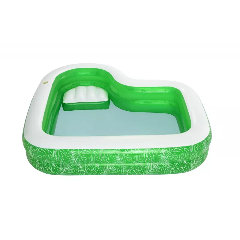 Bestway 7'7 colių x 7'7 colių x 20 colių / 2,31 m x 2,31 m x 51 cm Tropical Paradise šeimos baseinas