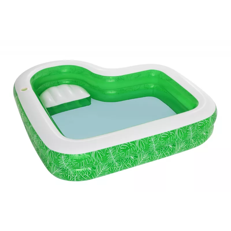 Bestway 7'7 colių x 7'7 colių x 20 colių / 2,31 m x 2,31 m x 51 cm Tropical Paradise šeimos baseinas