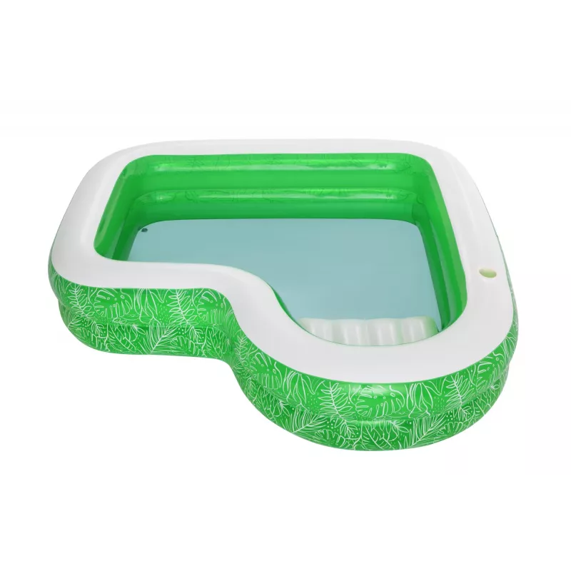 Bestway 7'7 colių x 7'7 colių x 20 colių / 2,31 m x 2,31 m x 51 cm Tropical Paradise šeimos baseinas