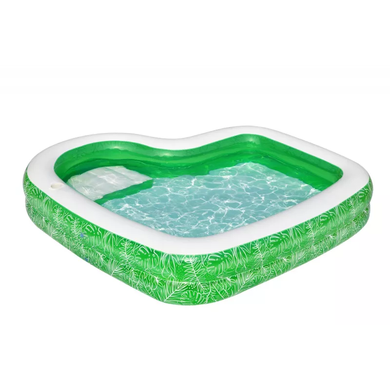 Bestway 7'7 colių x 7'7 colių x 20 colių / 2,31 m x 2,31 m x 51 cm Tropical Paradise šeimos baseinas