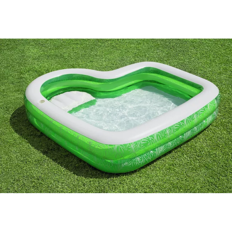 Bestway 7'7 colių x 7'7 colių x 20 colių / 2,31 m x 2,31 m x 51 cm Tropical Paradise šeimos baseinas