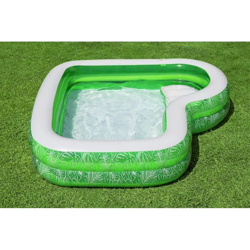 Bestway 7'7 colių x 7'7 colių x 20 colių / 2,31 m x 2,31 m x 51 cm Tropical Paradise šeimos baseinas