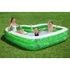 Bestway 7'7 colių x 7'7 colių x 20 colių / 2,31 m x 2,31 m x 51 cm Tropical Paradise šeimos baseinas