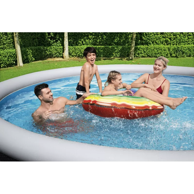 Bestway 57372 antžeminis baseinas pripučiamas baseinas apvalus 12362 L pilkas
