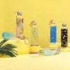 Stiklinis butelis Cambridge CM06991 550 ml su bambukiniu dangteliu