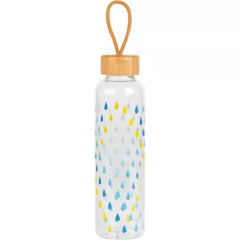 Stiklinis butelis Cambridge CM06991 550 ml su bambukiniu dangteliu