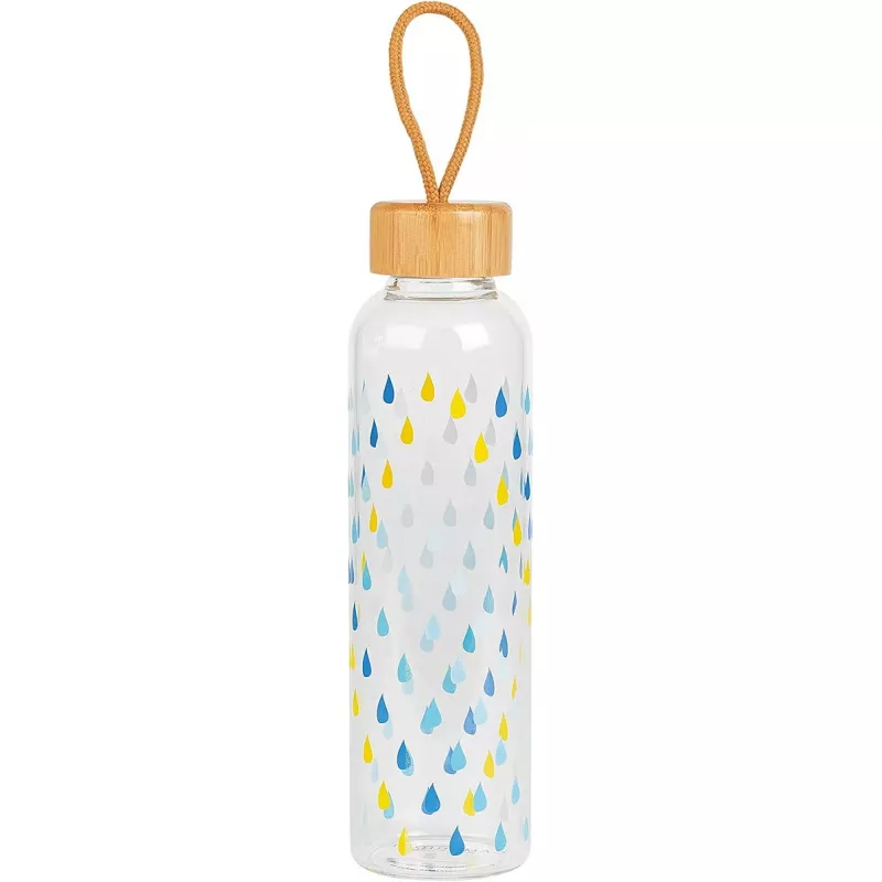Stiklinis butelis Cambridge CM06991 550 ml su bambukiniu dangteliu