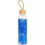 Stiklinis butelis Cambridge CM06992 750 ml su bambukiniu dangteliu – daugkartinis geriamasis butelis