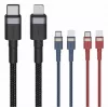 USB Type-C – Lightning laidas Orsen S51, 3A, 1 m, mėlynas