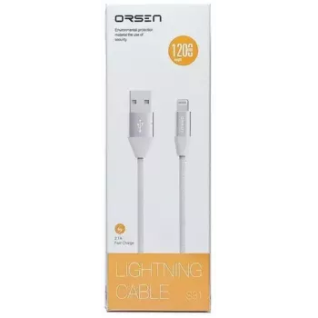 Micro USB duomenų laidas Orsen S32 2.1A 1,2 m pilkas