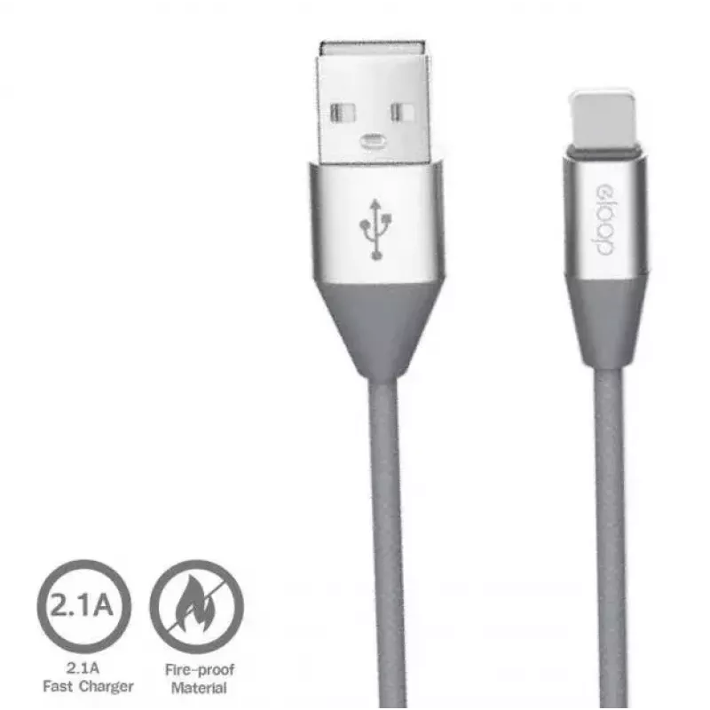 Micro USB duomenų laidas Orsen S32 2.1A 1,2 m pilkas