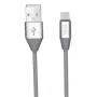 Micro USB duomenų laidas Orsen S32 2.1A 1,2 m pilkas