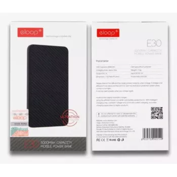 Nešiojamoji išorinė baterija Eloop E30 5000mAh