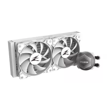 Zalman ALPHA28 baltas procesoriaus skysčio aušintuvas 280 mm radiatorius 2 x 140 mm ventiliatoriai ARGB siurblys dvigubas procesoriaus skysčio aušinimo komplektas 14 cm