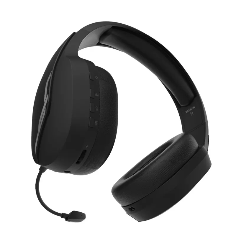 Zalman HPS700 Juoda belaidės ausinės, galvos apyrankės tipo, skirtos žaidimams