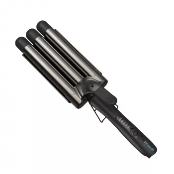 Revamp Progloss Deep Beach Waver Tekstūrinis garbanotuvas Warm Juoda 3 m