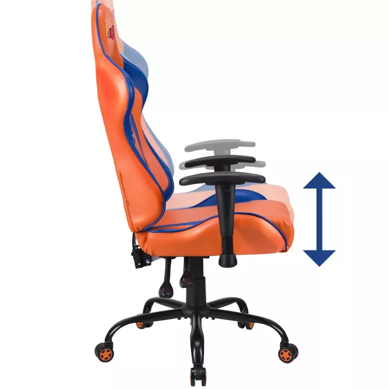 Kompiuterinė žaidimų kėdė Subsonic DBZ Minkšta paminkštinta sėdynė Pilka Oranžinė 125 kg