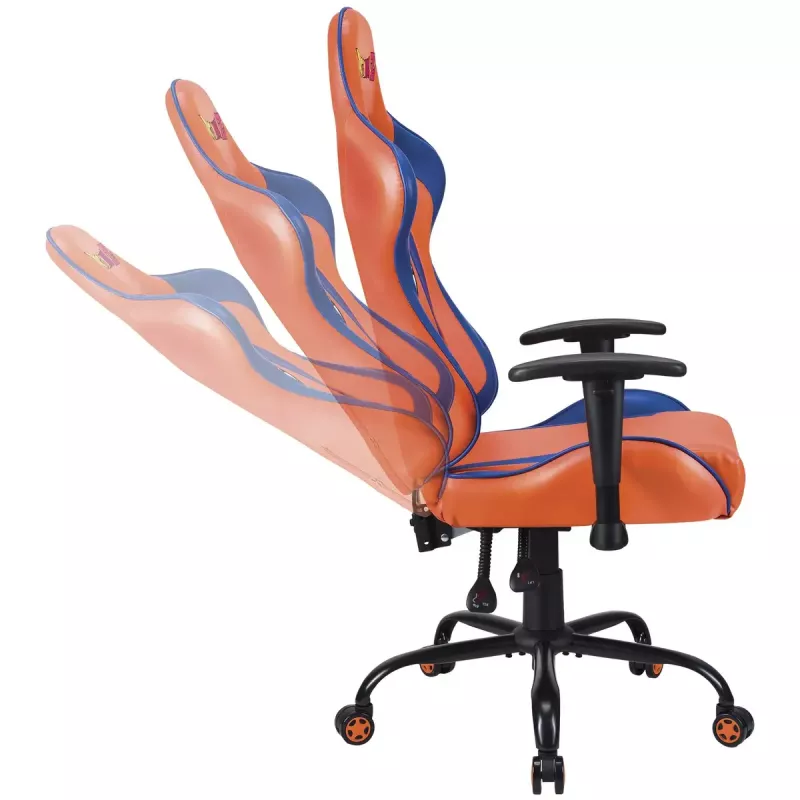 Kompiuterinė žaidimų kėdė Subsonic DBZ Minkšta paminkštinta sėdynė Pilka Oranžinė 125 kg