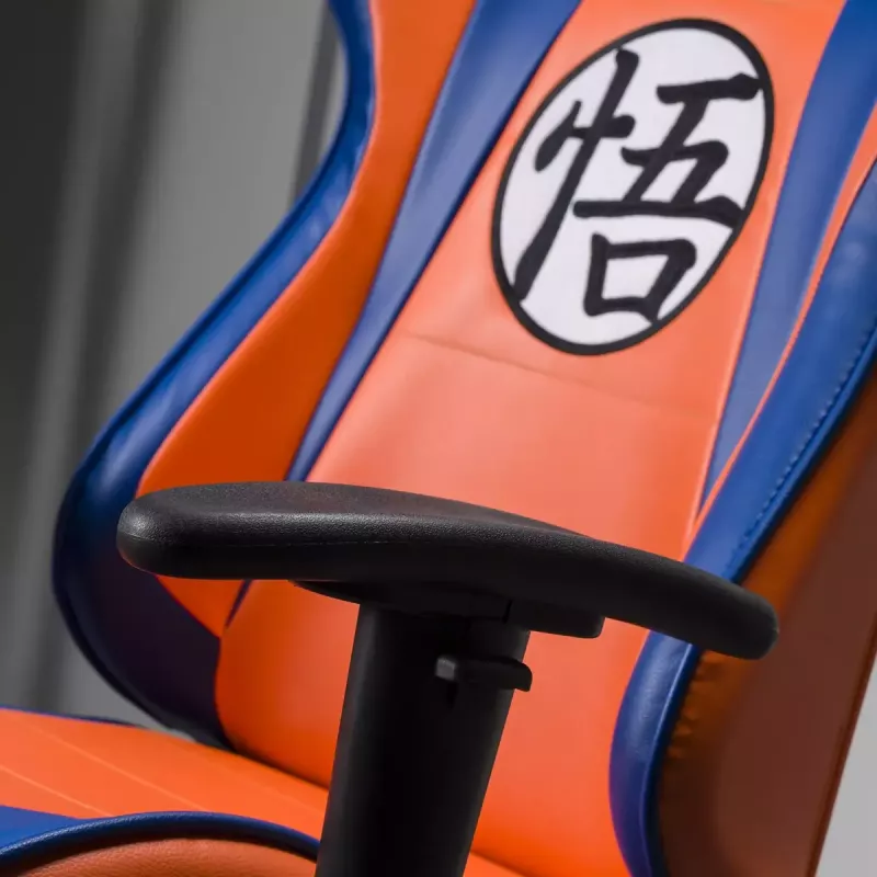 Kompiuterinė žaidimų kėdė Subsonic DBZ Minkšta paminkštinta sėdynė Pilka Oranžinė 125 kg