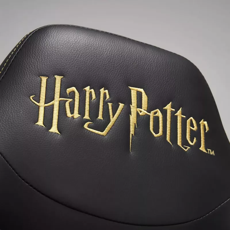 Kompiuterinė žaidimų kėdė Subsonic Junior Hogwarts Apmušta paminkštinta sėdynė Juoda Geltona