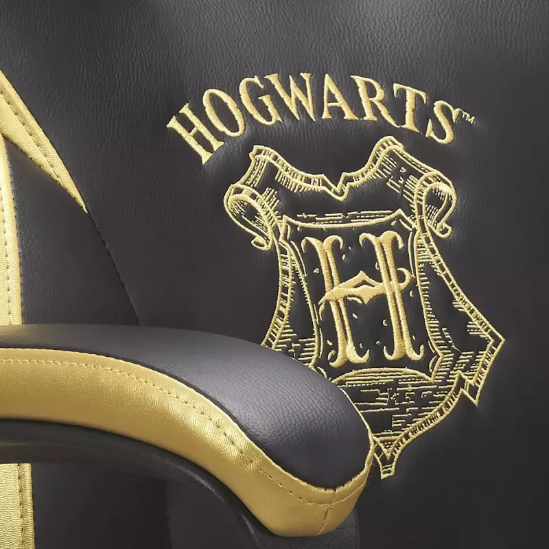 Kompiuterinė žaidimų kėdė Subsonic Junior Hogwarts Apmušta paminkštinta sėdynė Juoda Geltona