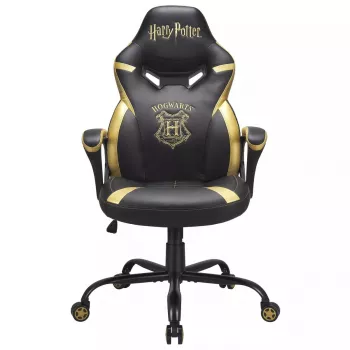 Kompiuterinė žaidimų kėdė Subsonic Junior Hogwarts Apmušta paminkštinta sėdynė Juoda Geltona