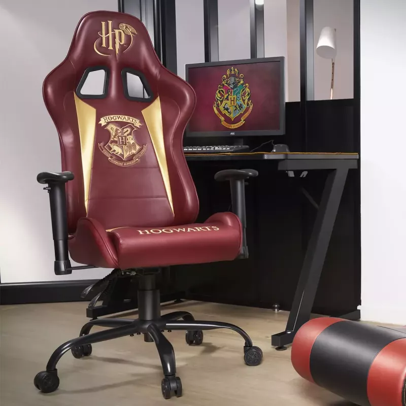PC žaidimų kėdė Subsonic Hogwarts, minkšta sėdynė, ruda, 125 kg