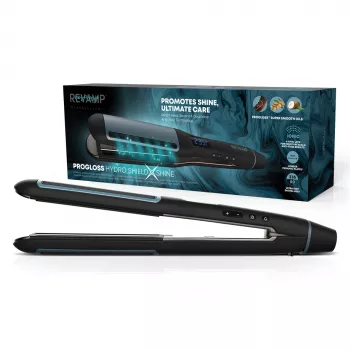 Revamp Progloss Hydro Shield X Shine tiesinimo lygintuvas Warm Juoda 3 m