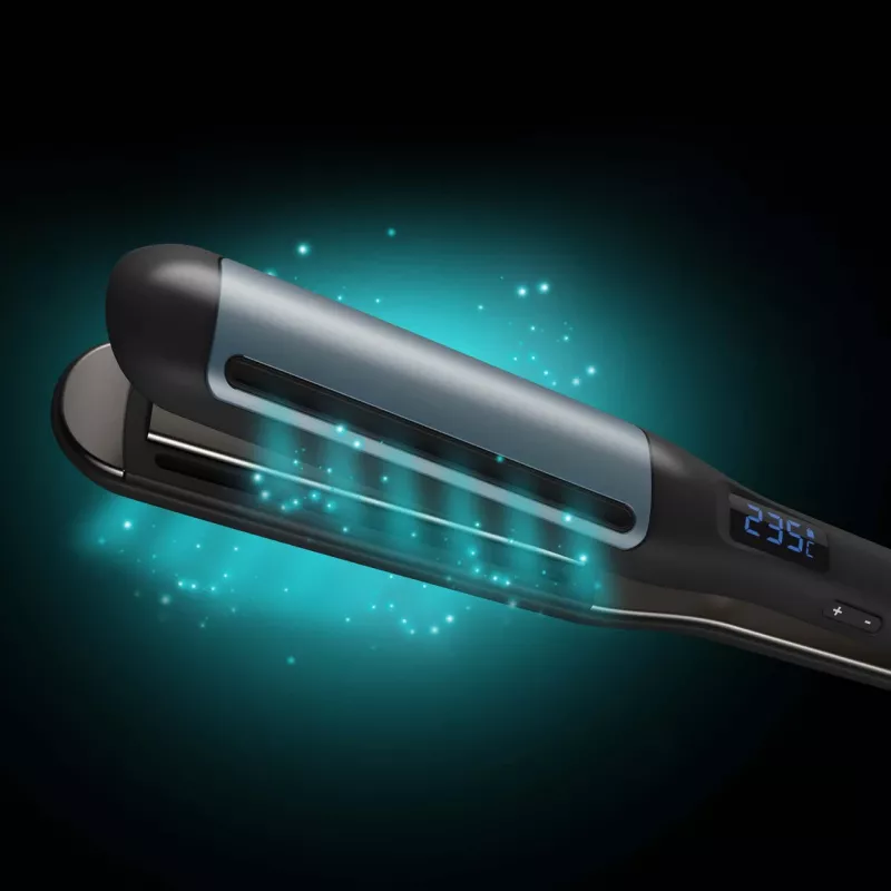 Revamp Progloss Hydro Shield X Shine tiesinimo lygintuvas Warm Juoda 3 m