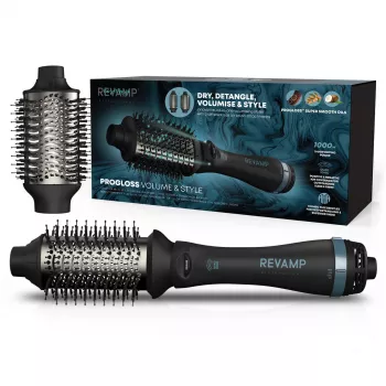 Revamp Progloss Volume & Style Hot Brush Style Hot air brush Warm Juoda 1000 W 3 m