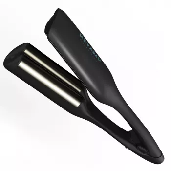 Revamp Progloss 2-in-1 paplūdimio ir apimties bangų formavimo garbanojimo žnyplės Warm Juoda 3 m