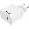 Kintamosios srovės įkroviklis Sandberg USB-C PD65W EU patalpų universalus baltas
