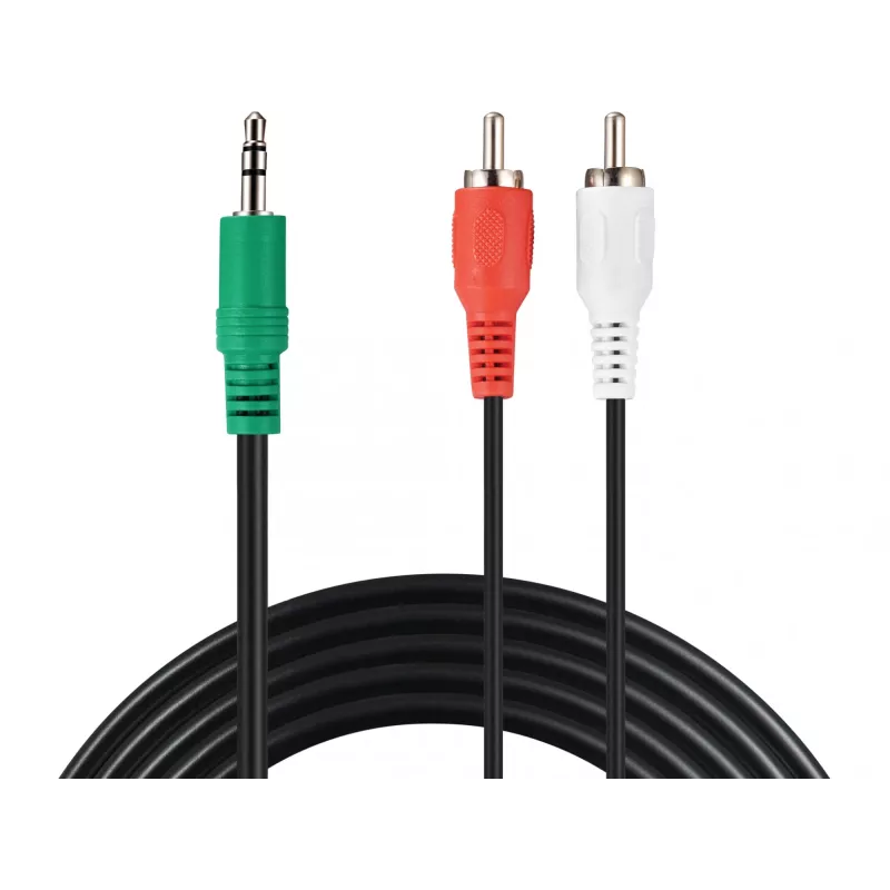 Audio kabelis Sandberg MiniJack-M->2xRCA-M 2 m