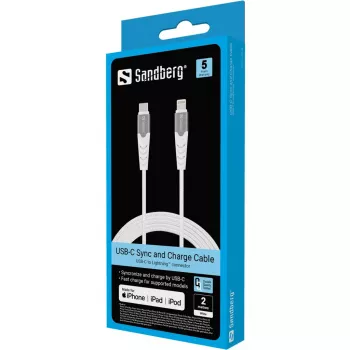 Sandberg USB-C PD prie Lightning MFI 2M PRO laidas 2m Lightning USB C
