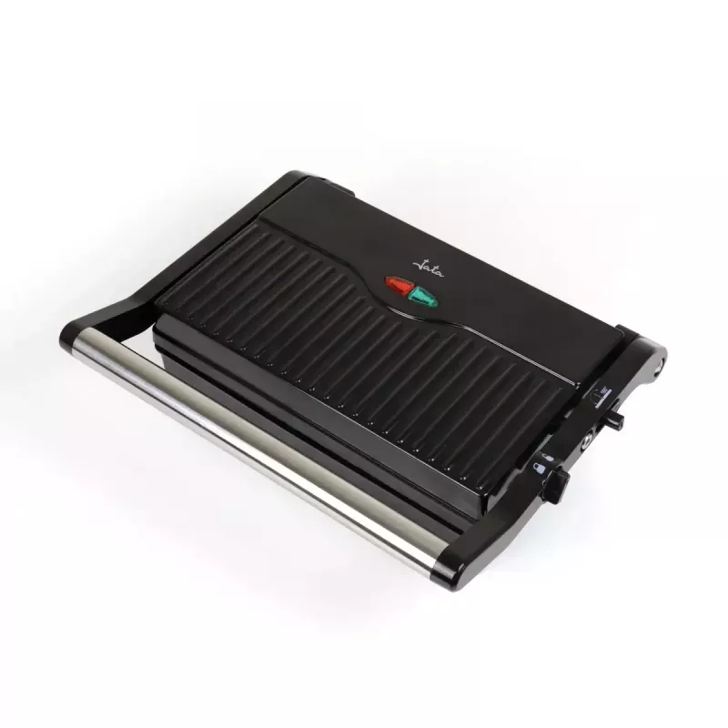 Kontaktinė kepsninė JATA JEGR1107 1000W Juoda Nerūdijantis plienas Sukamasis valdymas