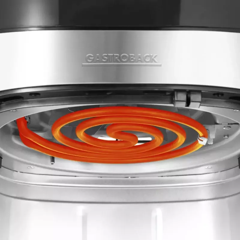 Karšto oro gruzdintuvė Gastroback Design Air Pro 3,7 L 1300 W Juoda Nerūdijantis plienas