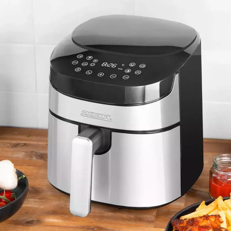 Karšto oro gruzdintuvė Gastroback Design Air Pro 3,7 L 1300 W Juoda Nerūdijantis plienas