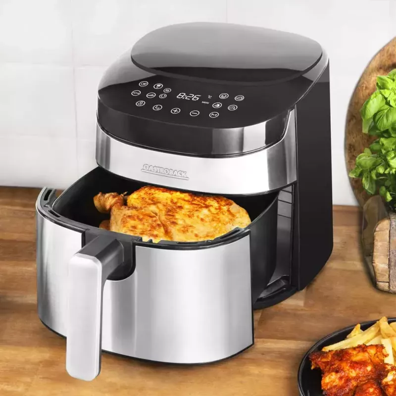 Karšto oro gruzdintuvė Gastroback Design Air Pro 3,7 L 1300 W Juoda Nerūdijantis plienas