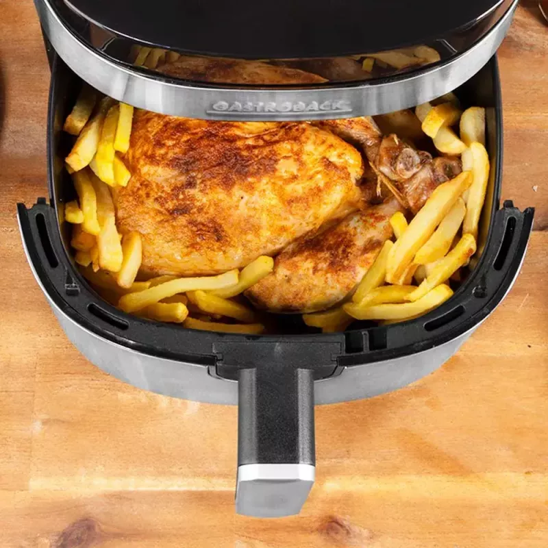 Karšto oro gruzdintuvė Gastroback Design Air Pro XXL 6,5L 1600W Juoda Nerūdijantis plienas