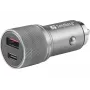 Sandberg automobilinis pakrovėjas 1xQC3.0+1xUSB-C 48W, automobilinis, cigarečių žiebtuvėlis, 12 V, metalinis