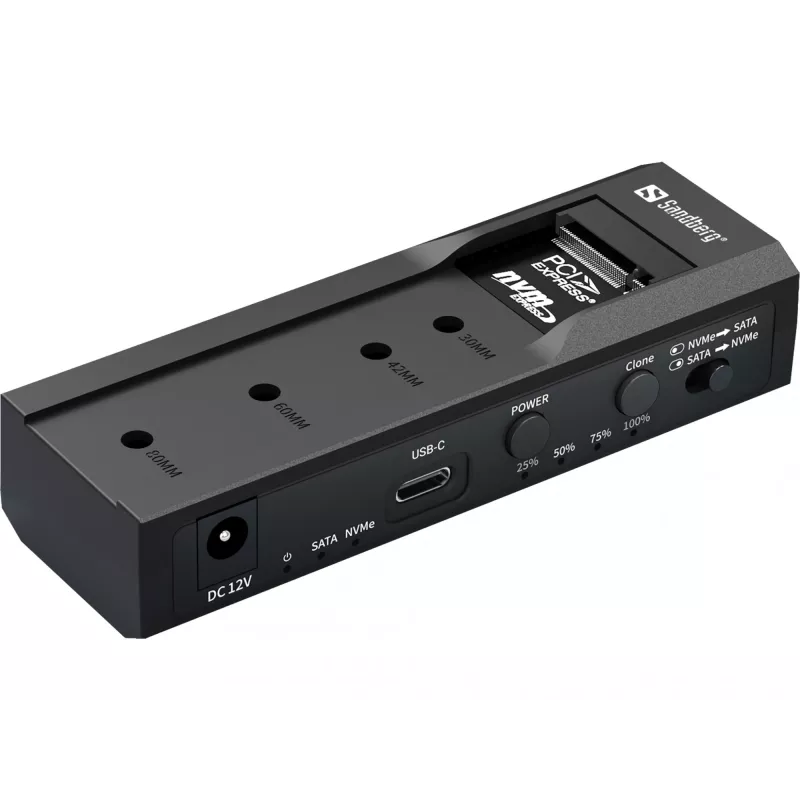 Sandberg USB 3.2 klonavimo ir prijungimo stotelė, skirta M2 + NVMe + SATA