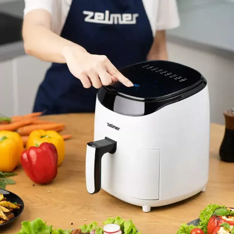 Mažai riebalų naudojanti gruzdintuvė Zelmer ZAF3551W 3,5 L 1200 W juoda balta